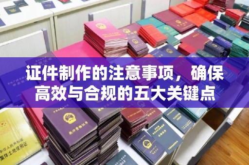 中国澳门证件制作的注意事项，确保高效与合规的五大关键点