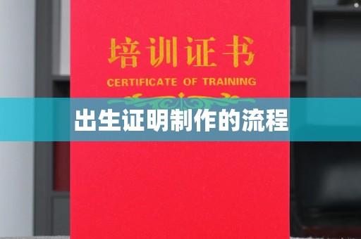 中国澳门出生证明制作的流程