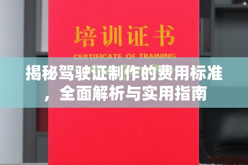 中国澳门揭秘驾驶证制作的费用标准，全面解析与实用指南